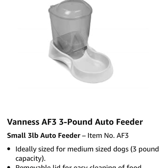 3 lbs gravity pet food feeder NEW - Picture 6 of 7